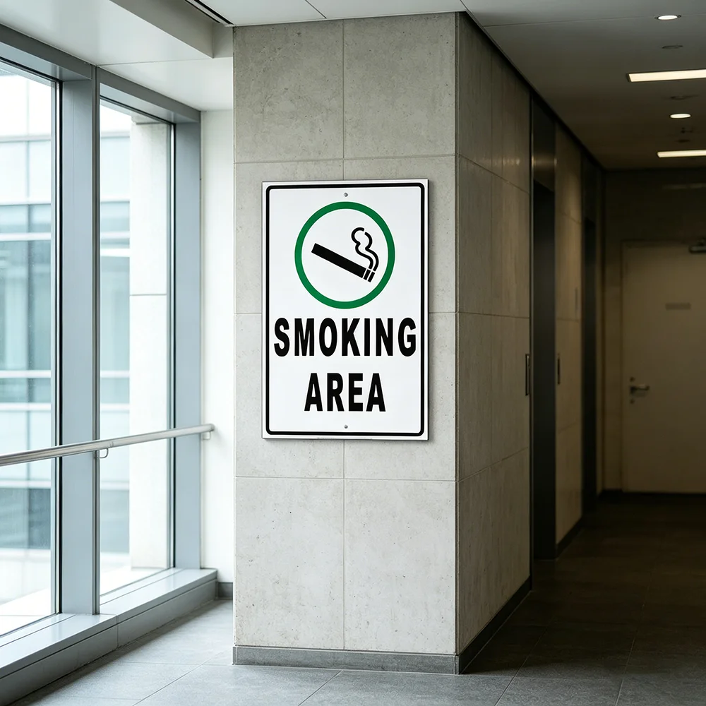 안전 표지판: 이 구역에서는 흡연 및 전자담배 사용이  - Vaping Store 리뷰 및 가격